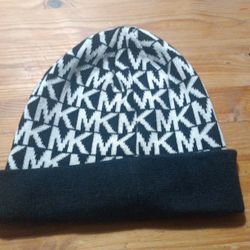 Michael Kors Black White Adult Beanie 