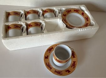 Coffee Cups & Saucers for 6