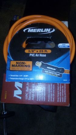 Merlin 3/8" x 25 ft PVC Air Hose
