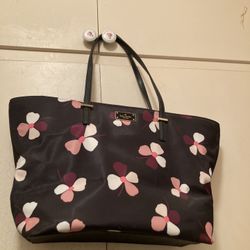 Kate Spade Tote Bag Nylon Black & Pink 