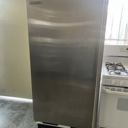 Electrolux Upright Freezer With Ice Maker In Stainless Steel