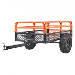 VEVOR Heavy Duty Steel ATV Dump Trailer, 1500-Pound Load Capacity 15 Cubic Feet, Tow Behind Dump Car