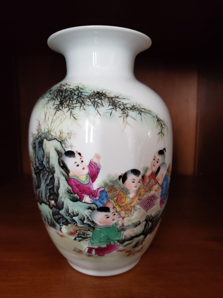 Chinese Vase with children on it.