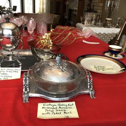 MCM Silverplate 4- Egg Coddler, Vtg Aluminum Serving Dish,,& More Cash/Venmo P/Up White Bear Lake Home