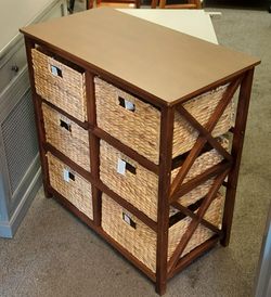 3 Tier Storage Cabinet With 6 Baskets