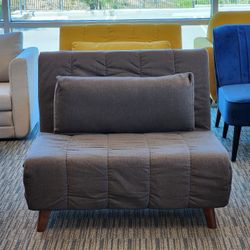 Dark Gray Futon Chair Bed (Read Description)