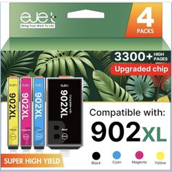 902XL Ink Cartridges for HP Printers Replacement for HP 902XL Ink Cartridges Combo Pack Work with Officejet Pro 6 6 Officejet 6958 695