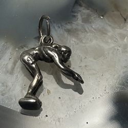 Sterling Silver Swimming Charm