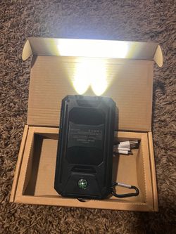 Solar powered portable charger