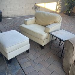 Large Chair with Ottoman  FREE 