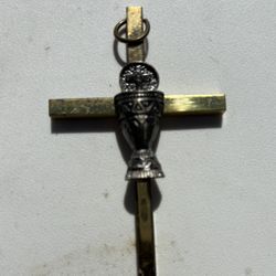 Golden Metal Designed Cross