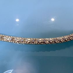 💎 Custom 3.50CT Diamond Mens 14KT  Yellow Gold Nugget Bracelet 34.2 Grams