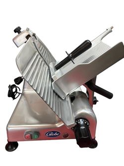 12" Deli Slicer Globe G12 Meat & Cheese Manual Cut With Sharpener #4504