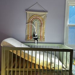 Sage Green Convertible Crib