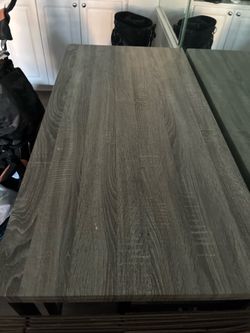 Dining Table w/ 4 seats. Gray. Could fit 2-3 people