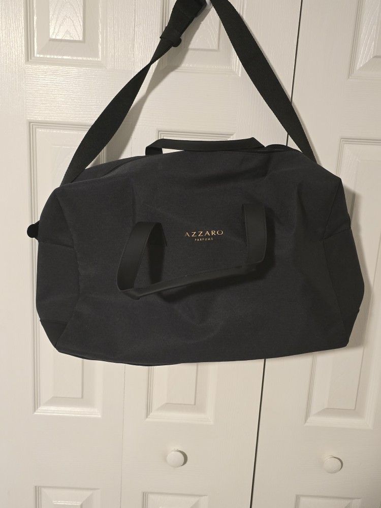 Azzaro Parfum Duffel Bag with Adjustable Strap and Durable Fabric