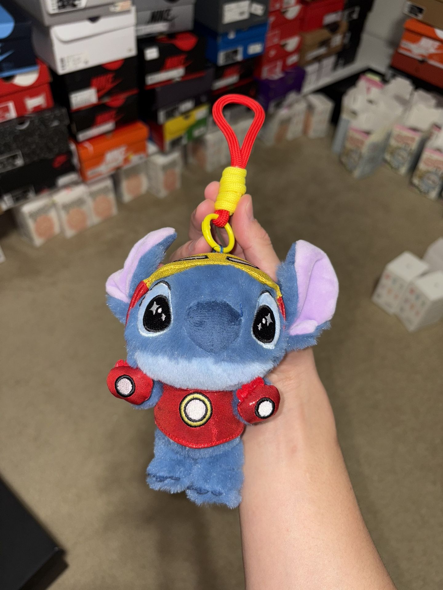 DISNEY Cosbi MARVEL Series STITCH Plush Keychain Collections - Iron Man