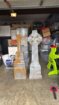 Halloween Decoration Celtic Tombstones
