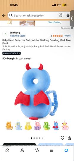 Adjustable, Baby Fall Back Head Protector for Falling