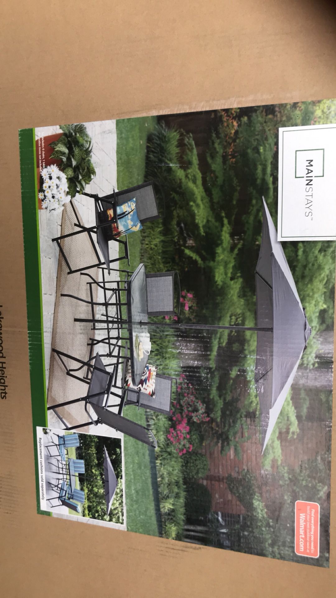 Brand new mainstay patio furniture set