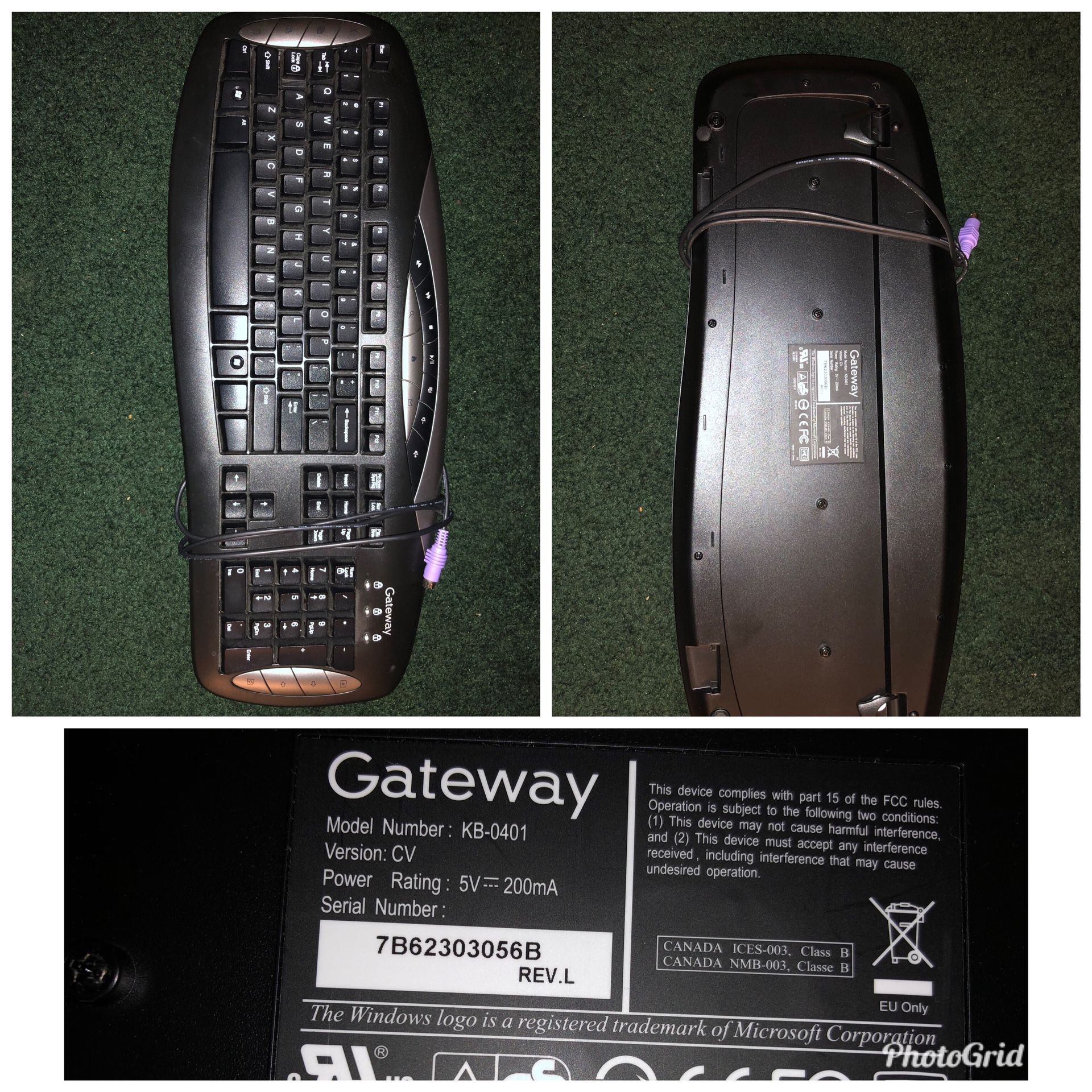 Gateway keyboard