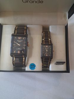 Vellaccio Grande Black & Gold Quartz Watch – Excellent Condition
