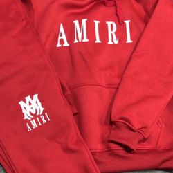 Red Amiri Jogger Suit.   S,m,l,xl