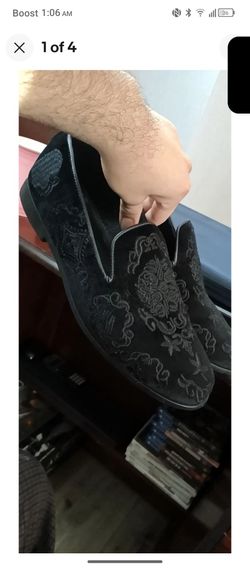 Motara Shoes 11 Loafers Bespoke Handmade Shoes Mens Leather Velvet Embroiderd