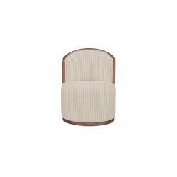 Rossi Stripe/Natural Swivel Dining Chair