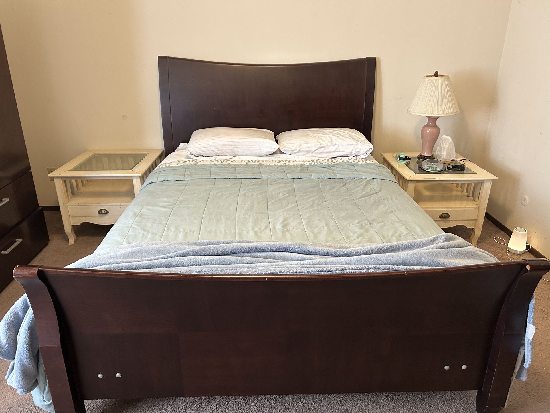 Queen Bedframe And Mattress