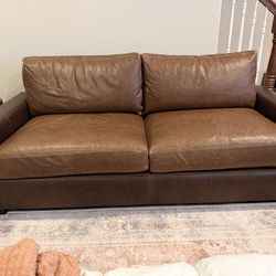 Restoration Hardware Couch Maxwell Leather 