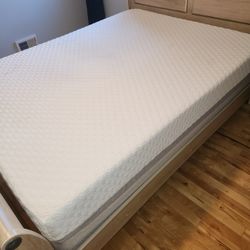 Full size  Bed Frame , Mattress And Box Spring