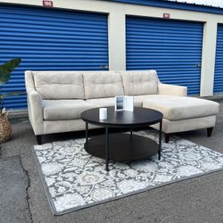 Off-White Sectional — Delivery Available 🚛