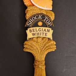SHOCK TOP BELGIAN WHITE 12" BEER TAP HANDLE 