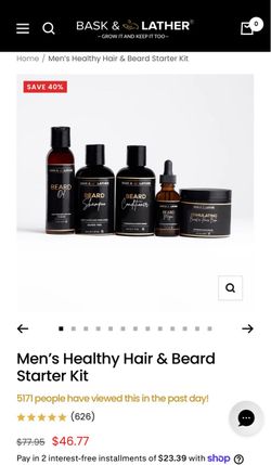 Back and lather men’s beard care