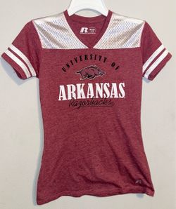 Maroon Arkansas Razorbacks V Neck Shirt