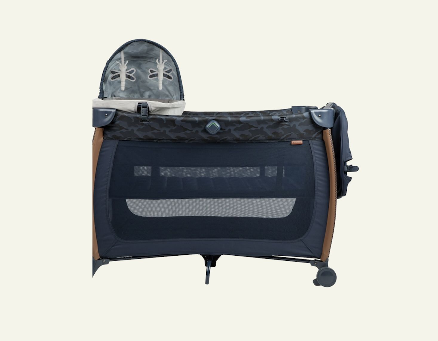 Monbebe Flex Deluxe Baby Play Yard with Bassinet Camo, Unisex