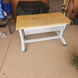 Husky WorkBench Adjustable Height Rolling