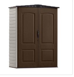 Rubbermaid 2 ft. 4 in. x 4 ft. 8 in. Small Vertical Resin Storage Shed