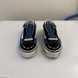 Vans Pearlized Black Navy sizes below
