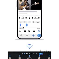 XSONIC Airstep Play GUITAR PEDAL Online Video & Audio Hands-free Controller for YouTube