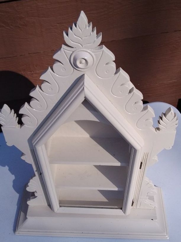 Vintage Clock Case / Shadow Box Shelf