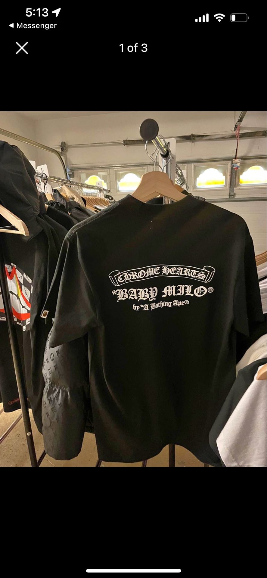 CHROME HEARTS x BAPE SHIRT WE CAN NEGOTIATE W THE PRICE 