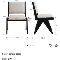 Pair Dining Chairs 