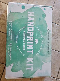 Handprint frame baby keepsake