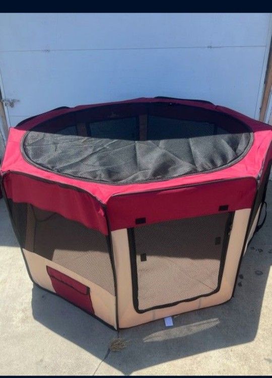 Dog Pen- Red
