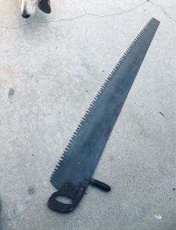 Large Crosscut Saw Vintage 57”