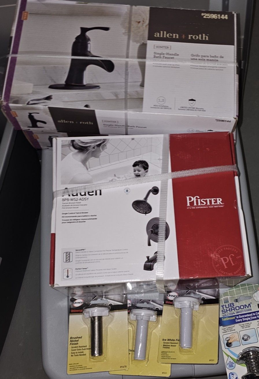 Pfister Auden Shower & Tub Set Tuscan Bronze 1-Handle Valve Included