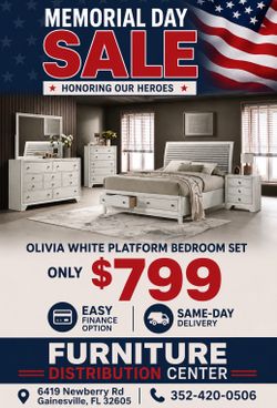 OLIVIA BEDROOM SET STARTING AT $799! FAST SHIPPING🚚 NO CREDIT CHECK💰
