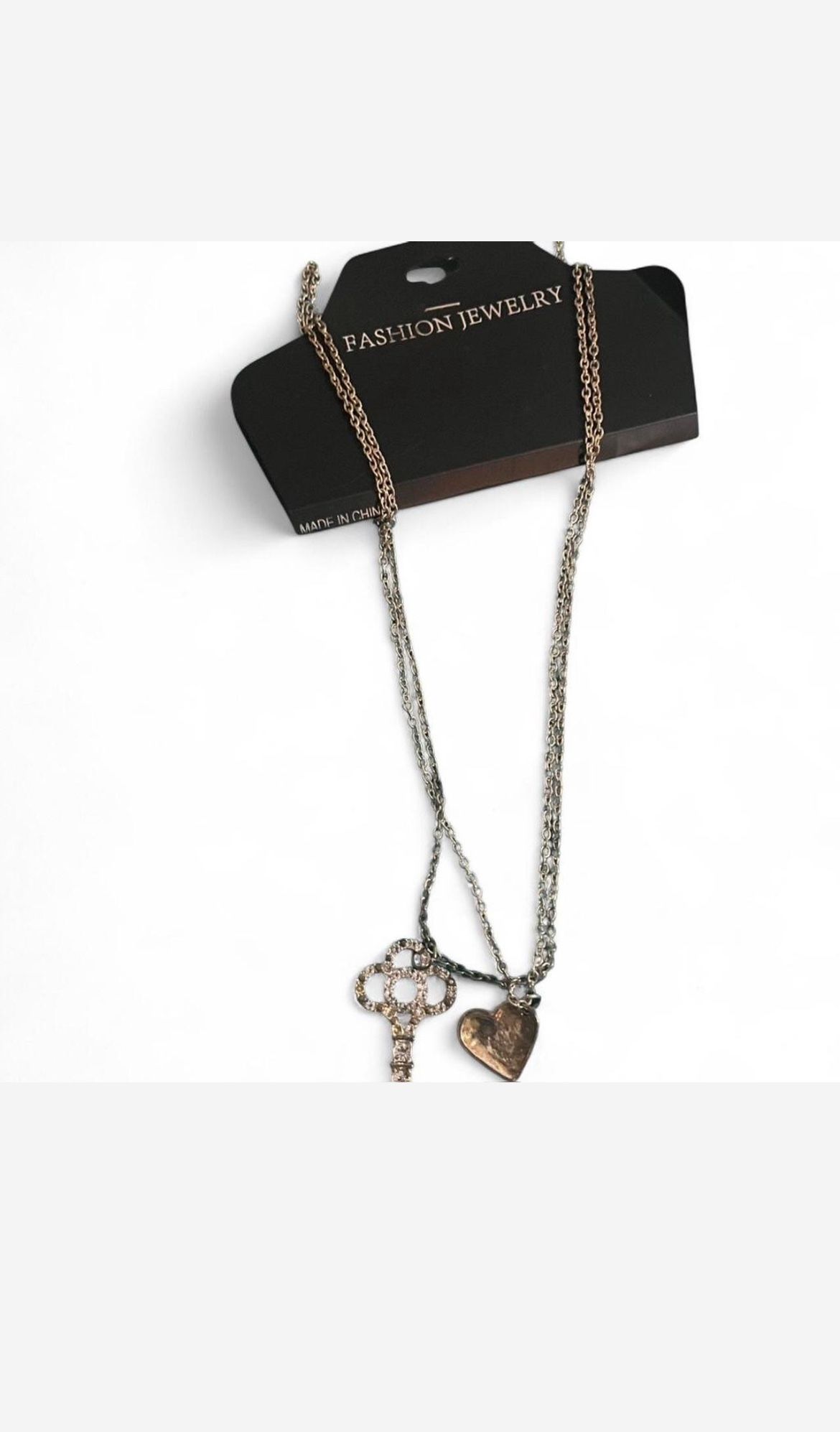 Key And Heart Necklace